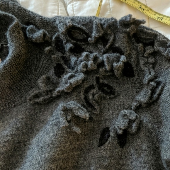 Knitted & Knitted turtleneck sweater, sz M - Picture 5 of 5